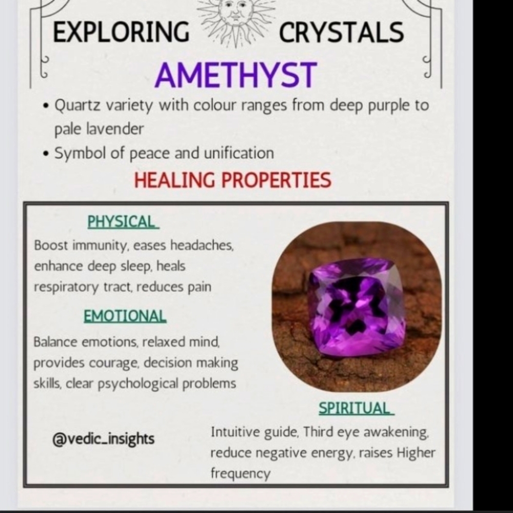 🌻Amethyst Crystal Poster✨️